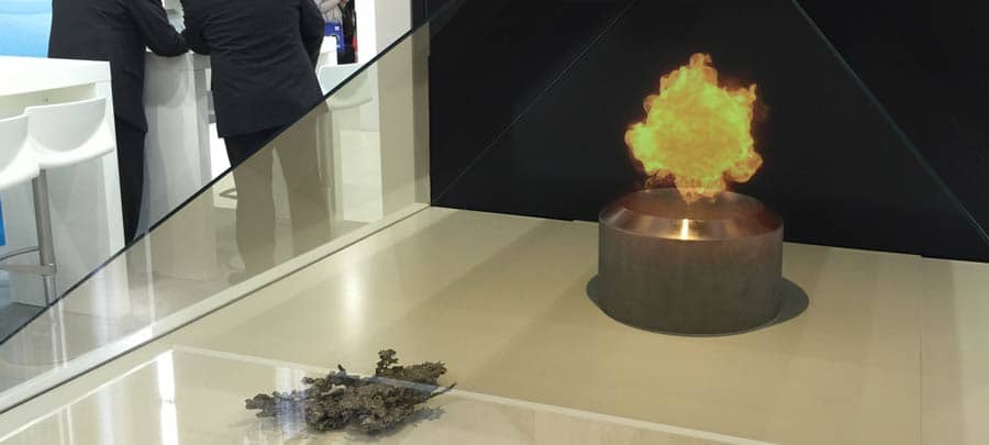 Feuer als 3D Hologramm